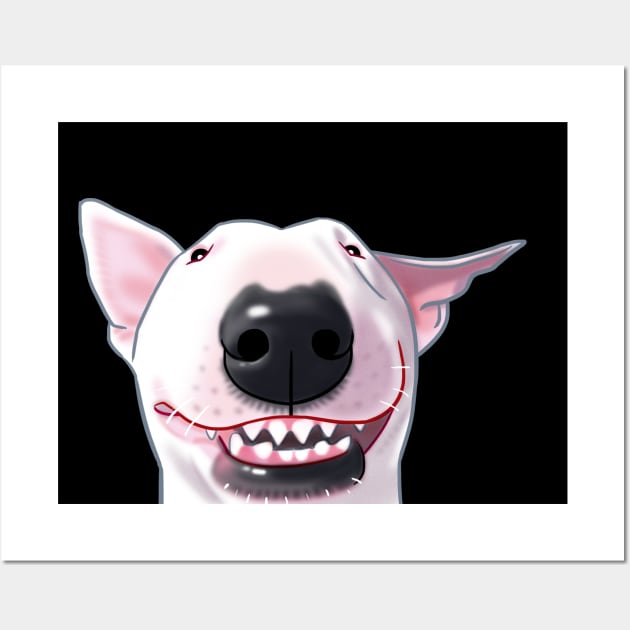 Bull terrier smiling 2025